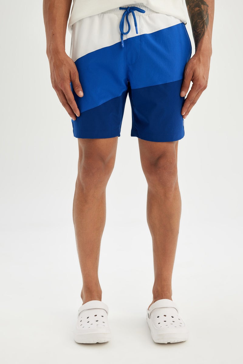 ديفاكتو شورت بحر قصير أزرق قصة عادية من DeFactoFit - Image 4